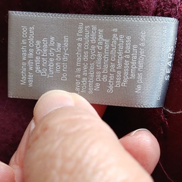 NWT Men's 2X Burgundy Full Zip Fleece Jacket - Picture 9 of 9